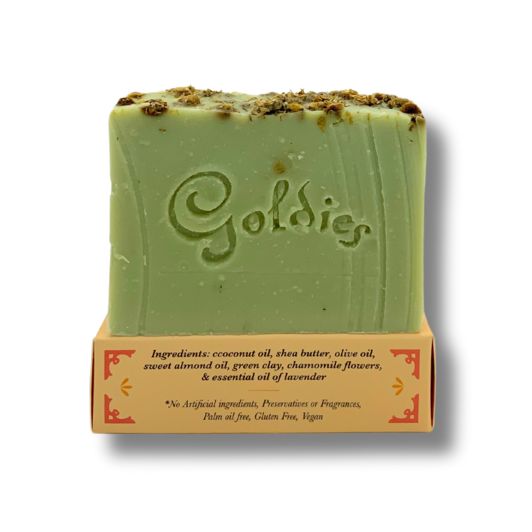 Green and Gold Bar Soap