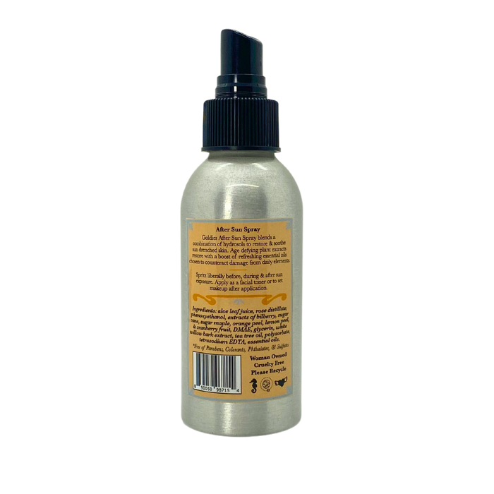 After Sun Spray Hydrosol Herbal Toner Soothing Paraben Free