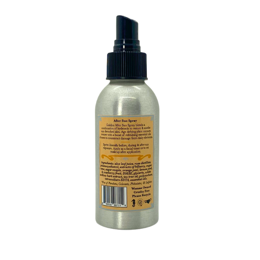 After Sun Spray Hydrosol Herbal Toner Soothing Paraben Free